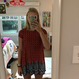 Anthropologie orange tunic/dress